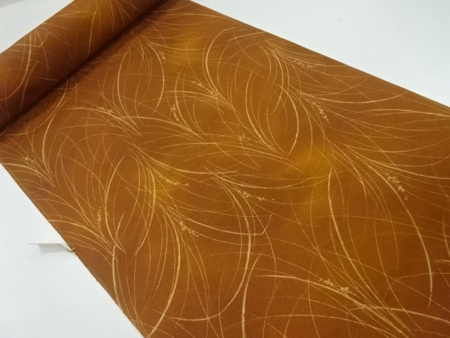 JAPANESE KIMONO / ANTIQUE BOLT FOR HAORI COAT / LEAVES